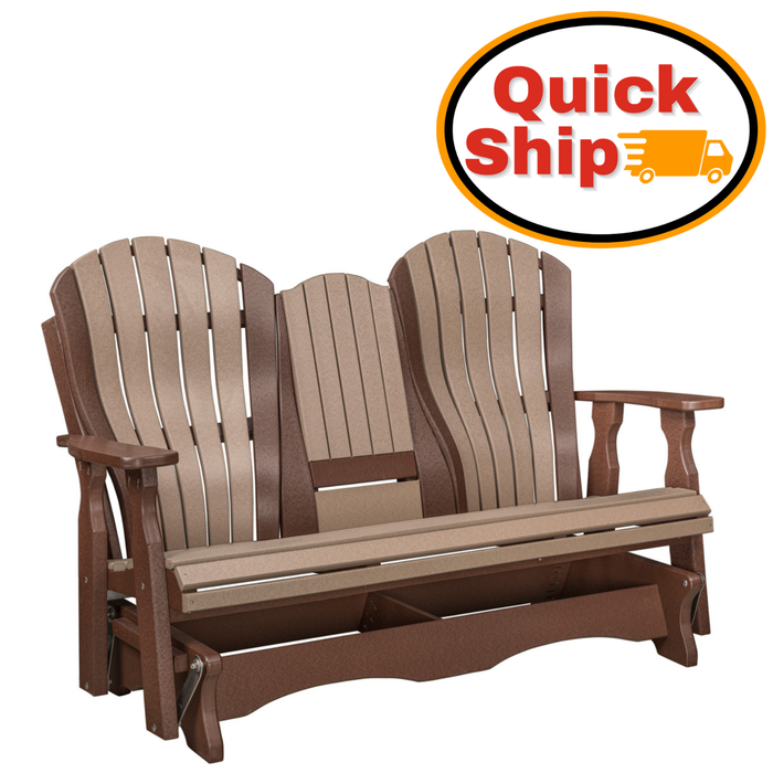 Quick Ship Amish 5' Bentback Settee Glider