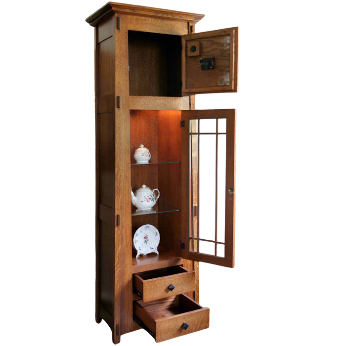 Amish McCoy Mission Grandfather Clock Curio #608