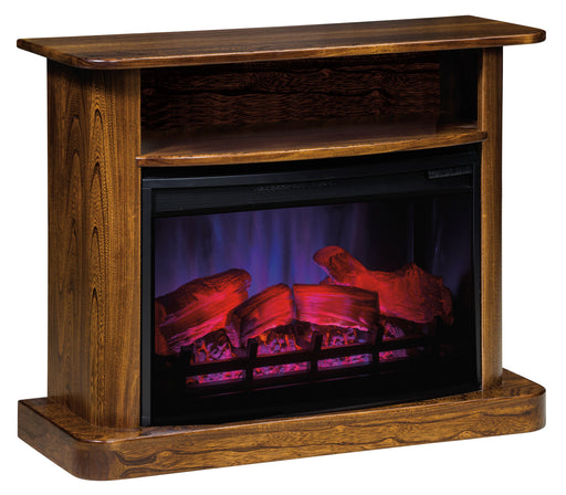 Amish Syracuse Fireplace Mantel w/ Opening Fireplace Mantles Contemporary