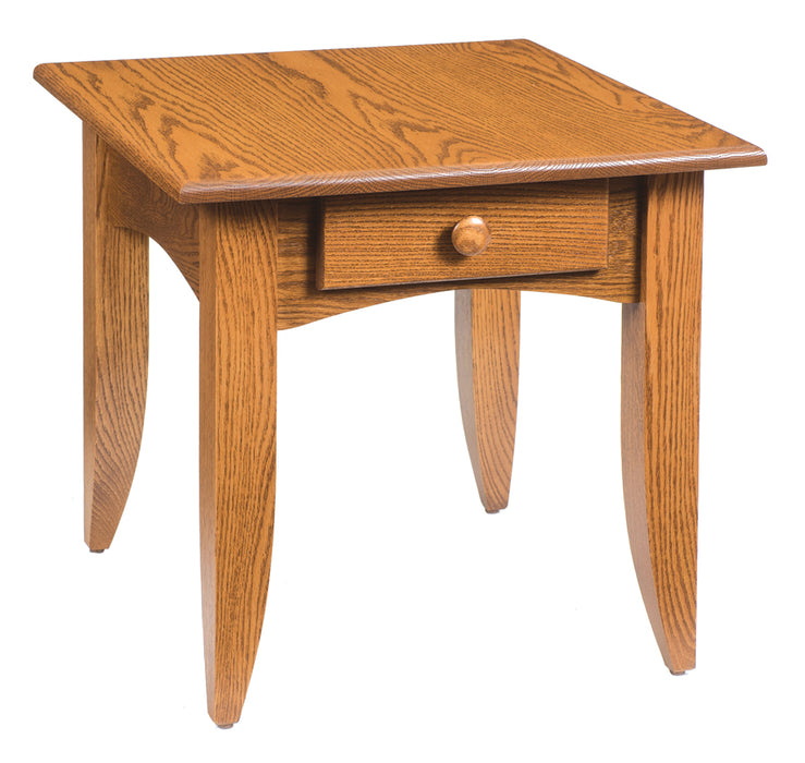 Amish Modern Mission End Table 24"W x 24"D End Tables Traditional