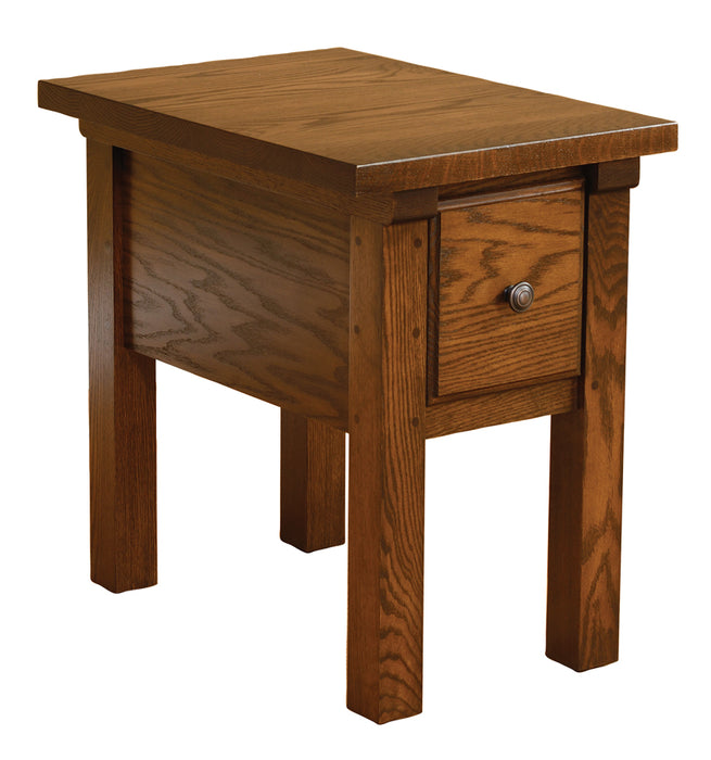 Amish Butler End Table 17"W x 24"D x 24"H End Tables Traditional