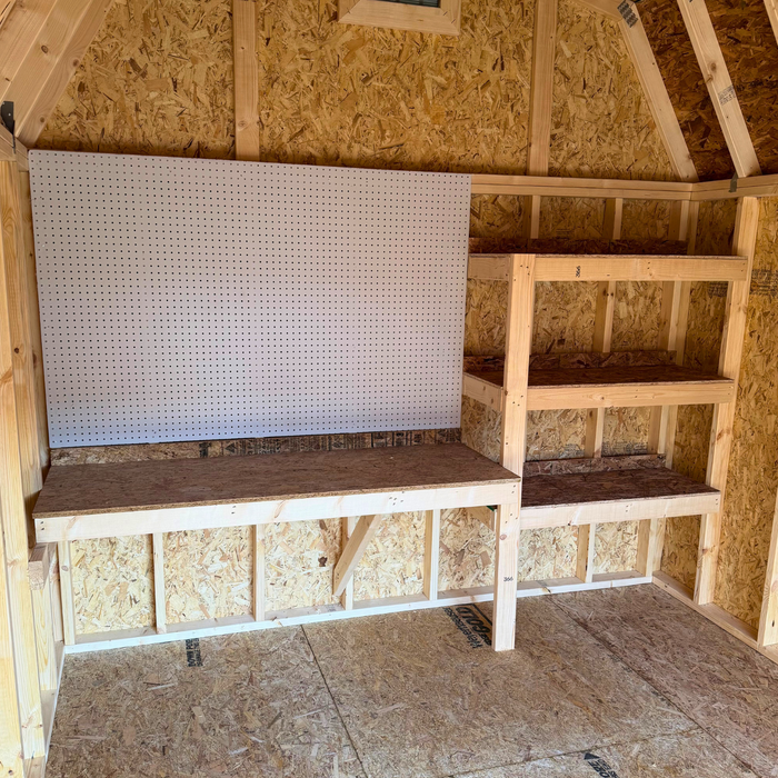 Amish Craftsman Workshop Barn - 10' x 16'