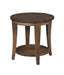 Amish Round Riviera End Table 24"W x 24"D x 24"H End Tables Contemporary