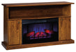 Amish Newberry Fireplace TV Stand TV Stands w/ Fireplace Mission