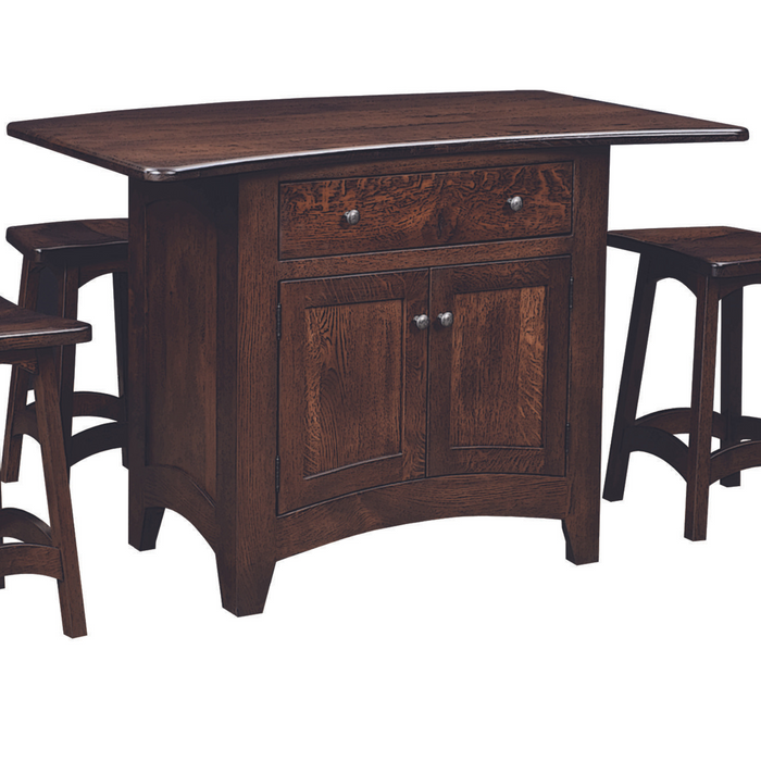 Illusions Island Kitchen Islands: 50-59" Contemporary Farmhouse