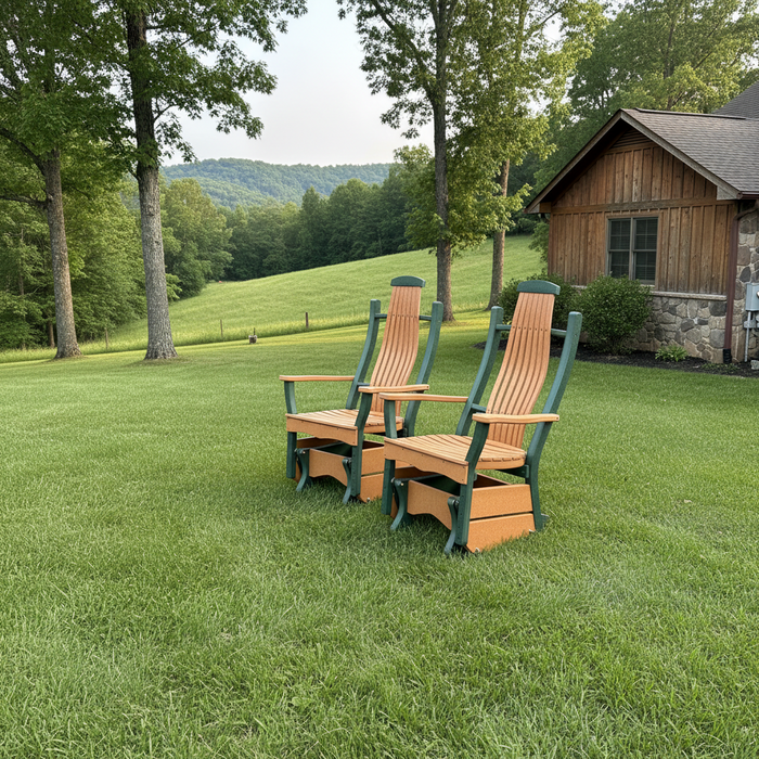 Amish Sunrise Bent Glider - In-Stock - Multiple Colors