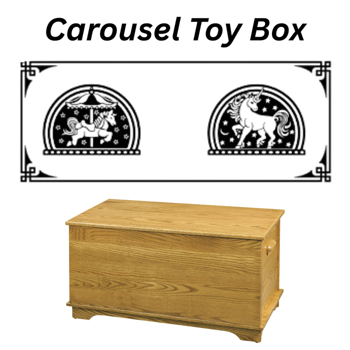 Amish Shaker Toy Box w/ Engraving (Multiple)