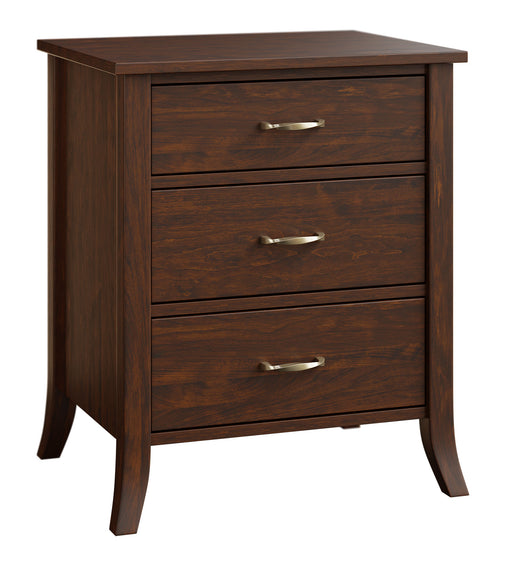 Amish Winslow 3-Drawer Nightstand Nightstands Modern