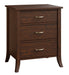 Amish Winslow 3-Drawer Nightstand Nightstands Modern