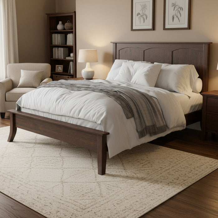 Amish Winslow Low Footboard Bed Panel Beds Modern