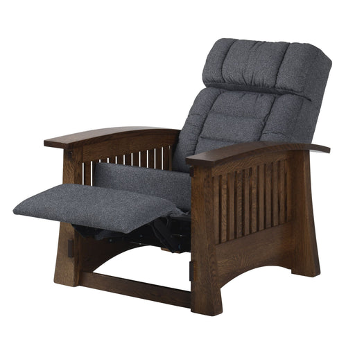 Craftsman Mission Wallhugger Recliner w/ Deluxe Back Reclining Chairs Heartland Fabric Indoor Fabric Mission