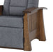 Craftsman Mission Wallhugger Reclining Sofa With Deluxe Back Reclining Sofas Heartland Fabric Indoor Fabric Mission