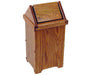 Amish Flip-Top Trash Bin Trash Bins Traditional