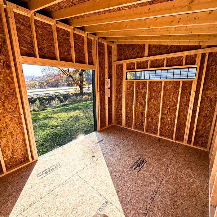 Amish Modern Single Slope Storage Shed – 10' x 12'