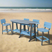 Amish Surf-Aira Dining Table
Amish Made Poly Table
Powder Blue on Black
