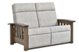 Timber Mission Wallhugger Reclining Love Seat Reclining Love Seats Heartland Fabric Indoor Fabric Mission