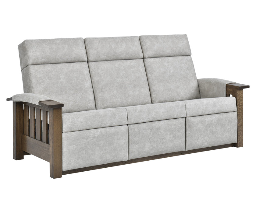 Timber Mission Wallhugger Reclining Sofa Reclining Sofas Heartland Fabric Indoor Fabric Mission