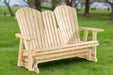 Amish Treated 5' Adirondack Glider Natural Treated Pine Treated Gliders