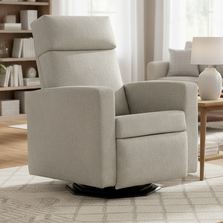 Modern Shaker Push Back Glider Recliner Glider Recliners Contemporary Heartland Fabric Indoor Fabric Modern