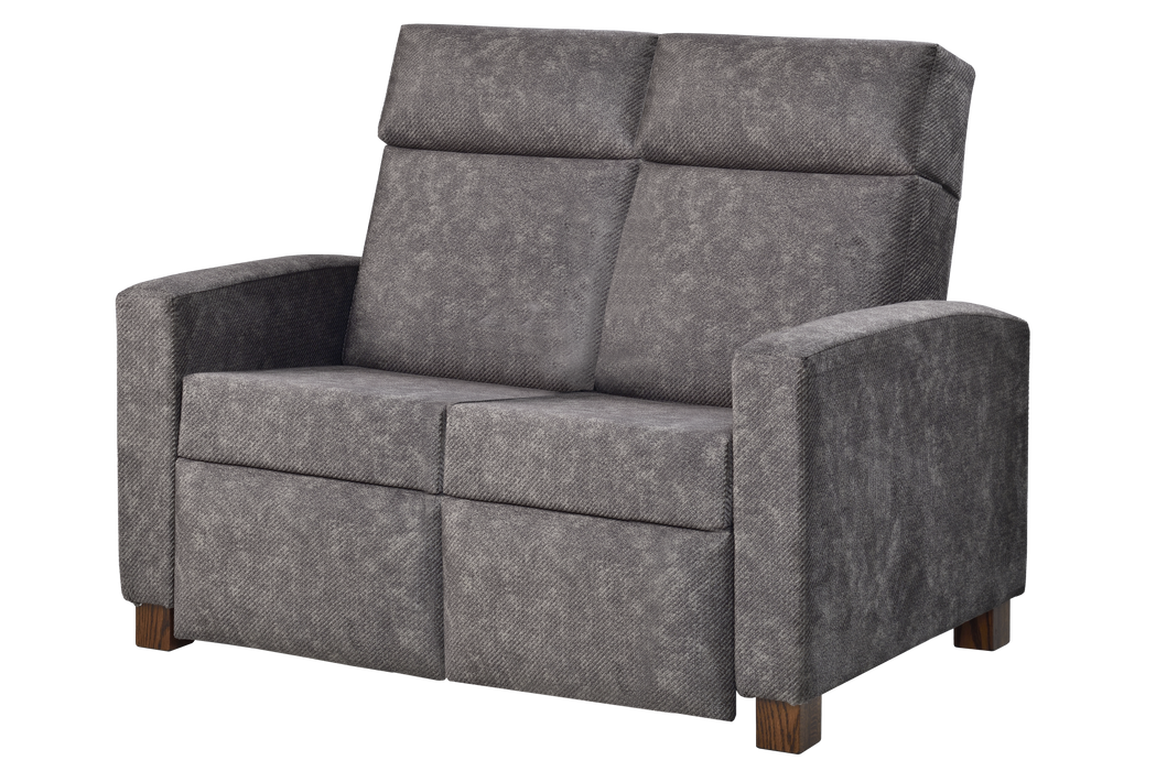 Modern Shaker Push Back Reclining Love Seat Reclining Love Seats Contemporary Heartland Fabric Indoor Fabric Modern