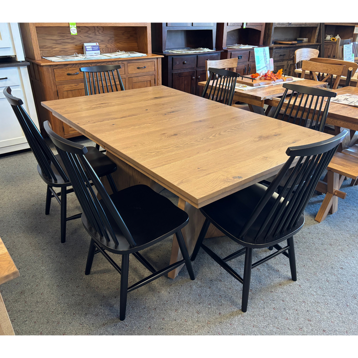 Amish Charlotte Double Pedestal Dining Set - In-Stock