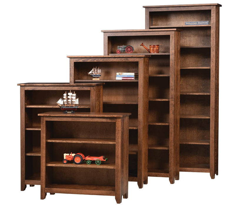 Amish Modern Mission Bookcase 36" Wide