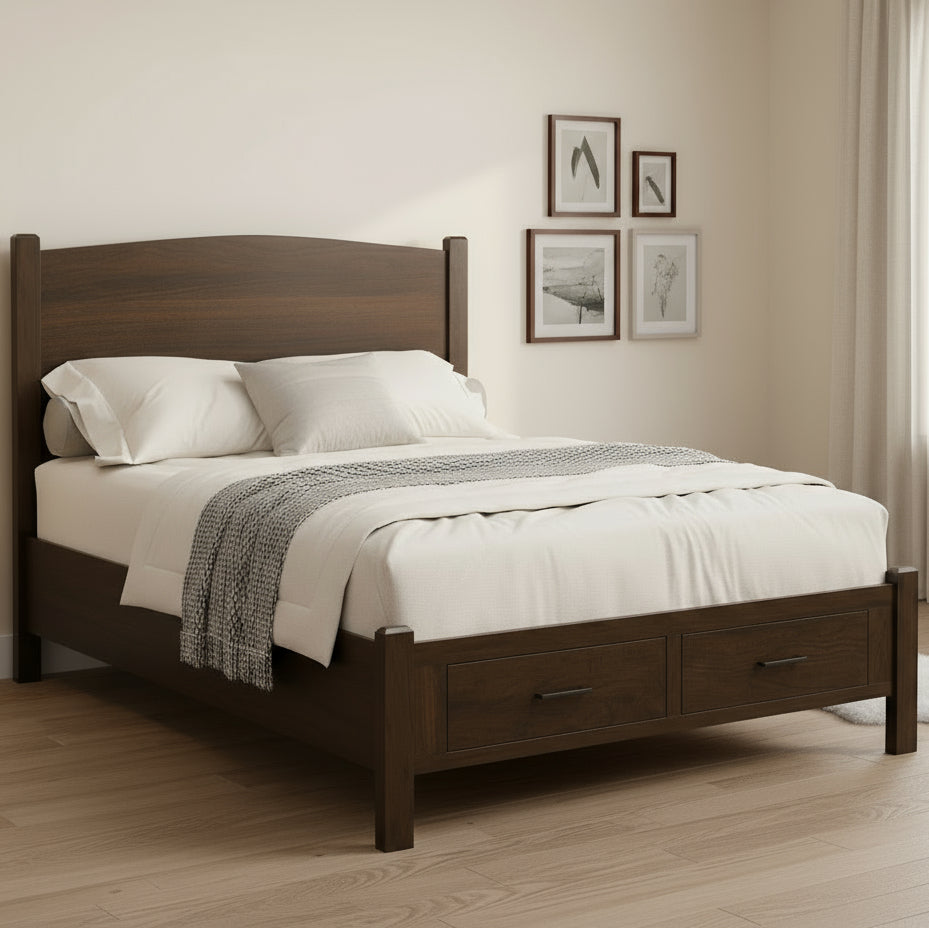 Amish Addie Footboard Storage Bed
