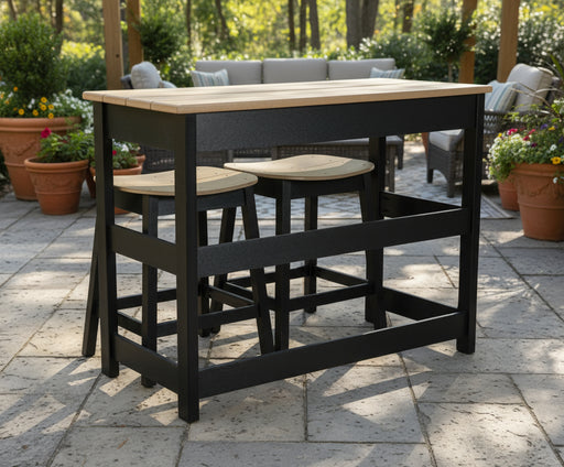 Amish-Columbia-Breakfast-Bar-Set-Front view outdoor Amish furniture