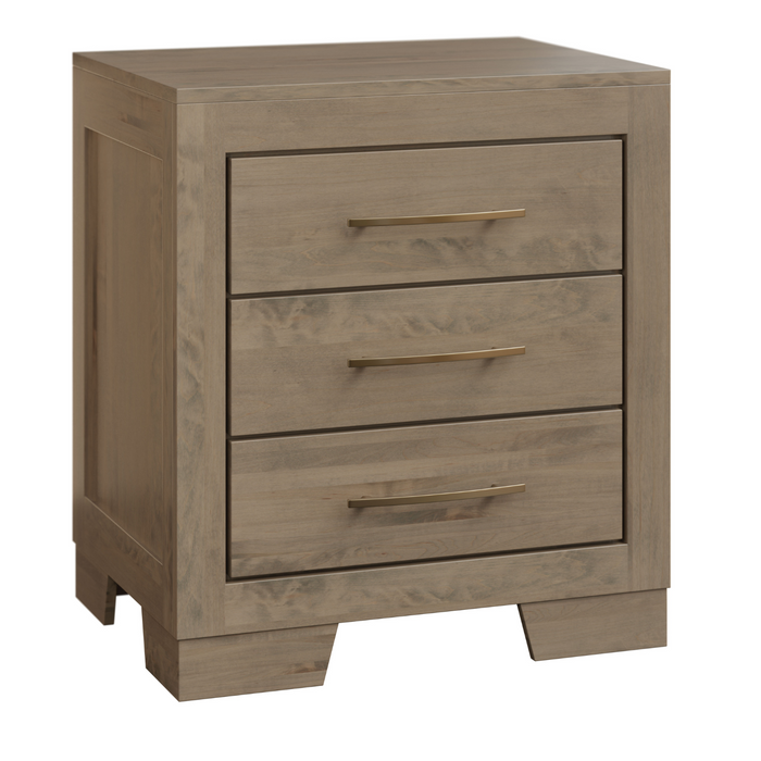 Amish Cheyenne 3-Drawer Nightstand Nightstands Contemporary Modern