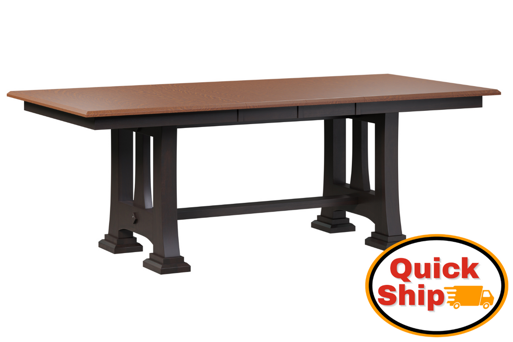 Quick Ship Amish Christy Trestle Dining Table