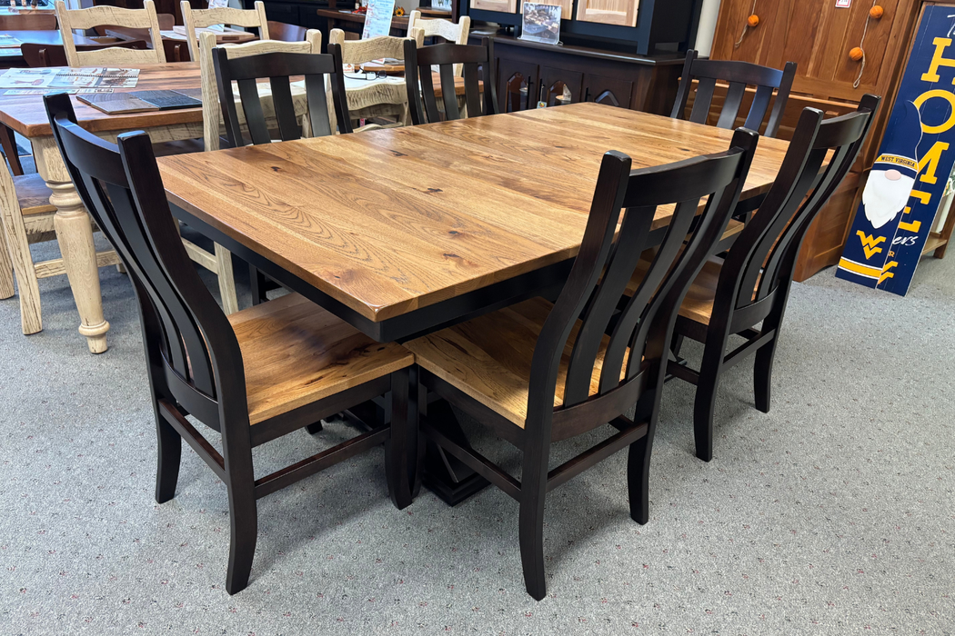 Amish Urbana Double Pedestal Dining Set