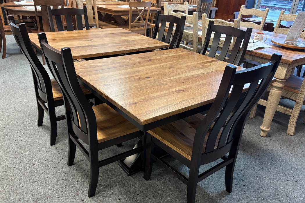 Amish Urbana Double Pedestal Dining Set