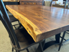 Amish Live Edge Walnut Golden Gate Dining Set -Live Edge Detail