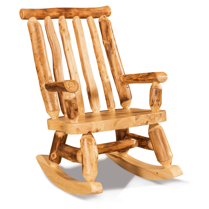 Amish Log Papa Bear Rocker