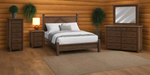 Amish Reclaimed Post Mission Bedroom Set 5-Piece Set Farmhouse Reclaimed Barnwood