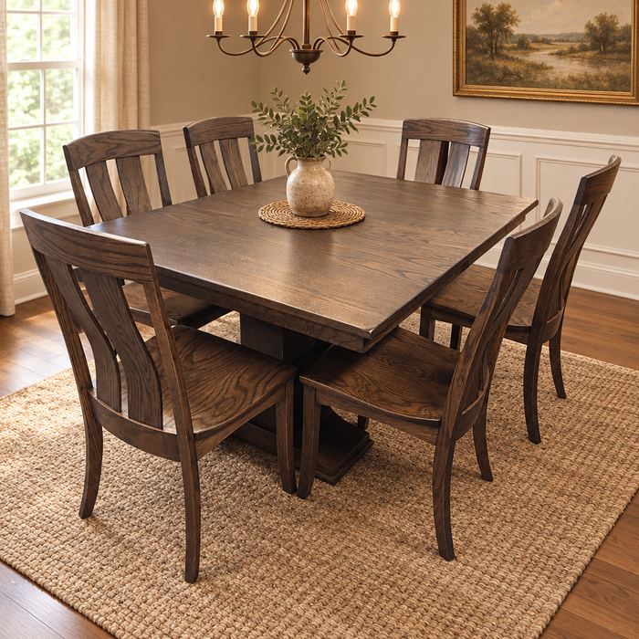 Amish Tuscany Extension Table Dining Set - In-Stock