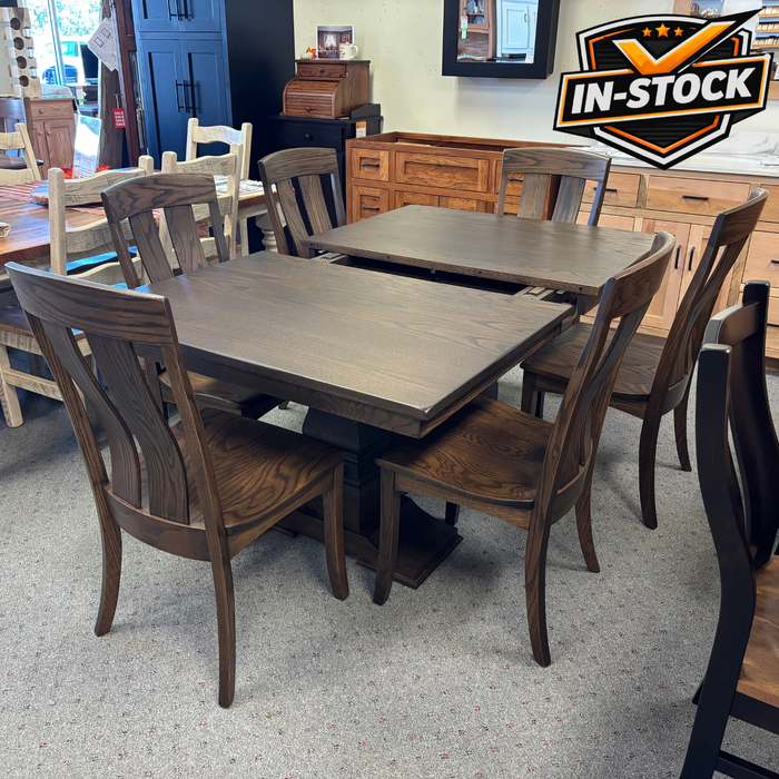 Amish Tuscany Extension Table Dining Set - In-Stock
