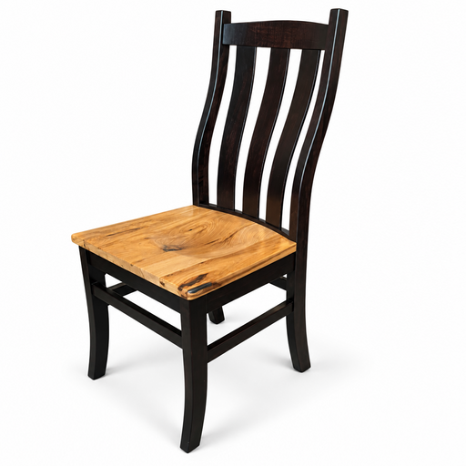 Amish Auburn Dining Chair - Rustic Hickory - Two-Tone
