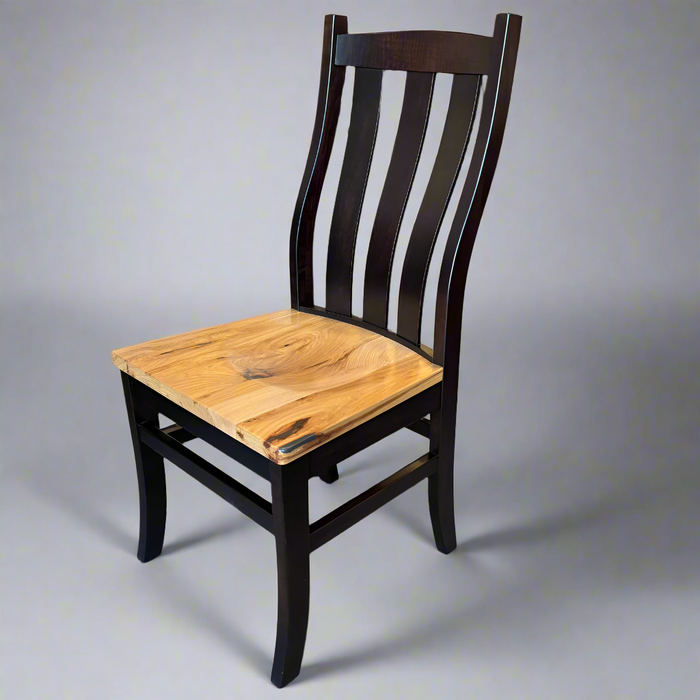 Amish Auburn Dining Chair - Rustic Hickory - Two-Tone