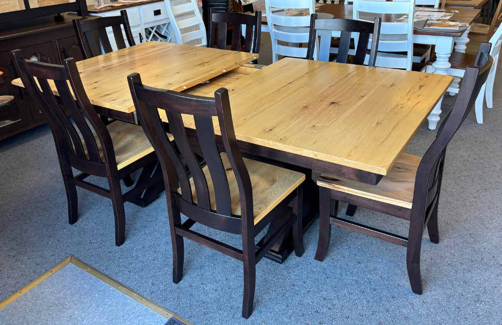 Amish Urbana Double Pedestal Dining Set - Set Pic 3