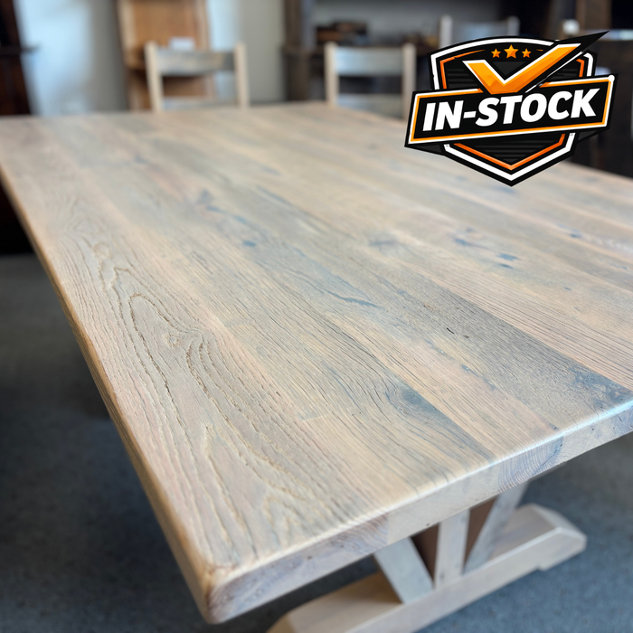 Amish Reclaimed Barnwood Vineyard Dining Set - In-Stock
