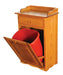 Amish Traditional 10 Gallon Tilt-Out Trash Bin Trash Bins Traditional