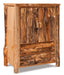 Amish 2-Drawer Armoire - Aspen Wood - Front View