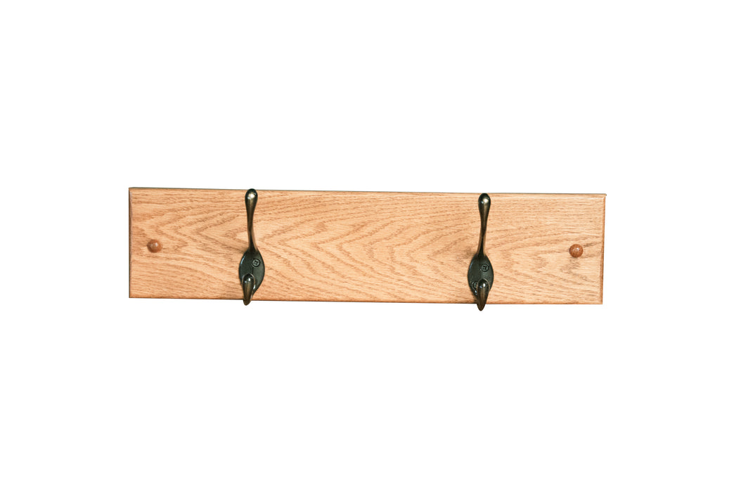 Amish 2-Hook Coat Hanger Traditional Hardware Coat Racks Mission Traditional