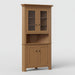 Raleigh Corner Hutch - Multiple Sizes 32" Wall Space Corner Hutches Mission
