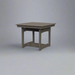Amish 33" Meadow Square Table Poly Outdoor Dark Gray Furniture