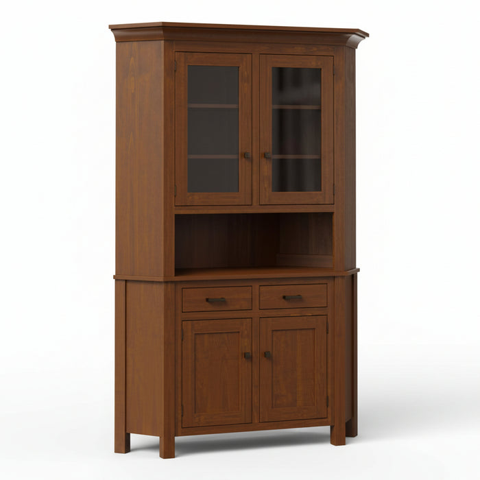 Raleigh Corner Hutch - Multiple Sizes 38" Wall Space Corner Hutches Mission
