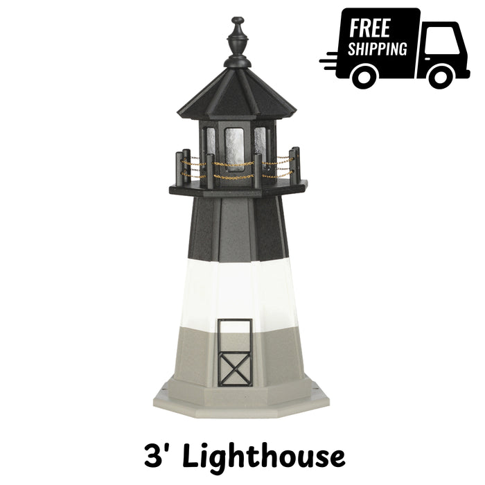 Amish 3 Foot Poly Lighthouse 