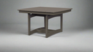 Amish 44" Meadow Square Table Poly Outdoor Dark Gray Furniture