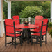 Amish 44" Round Mission Dining Set with Poly Mission Dining Chairs Rabers Poly Furniture